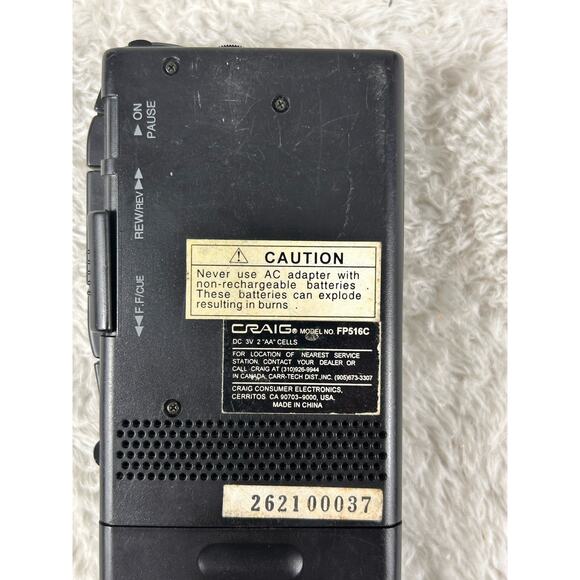 Craig Micro Electronic Tape Recorder FP516C TESTED Voice Activated - Picture 7 of 8